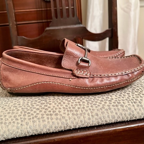 Clarks England Men's Brown Leather Comfort Bit Loafers Size 7.5 M 71288 - Picture 3 of 8